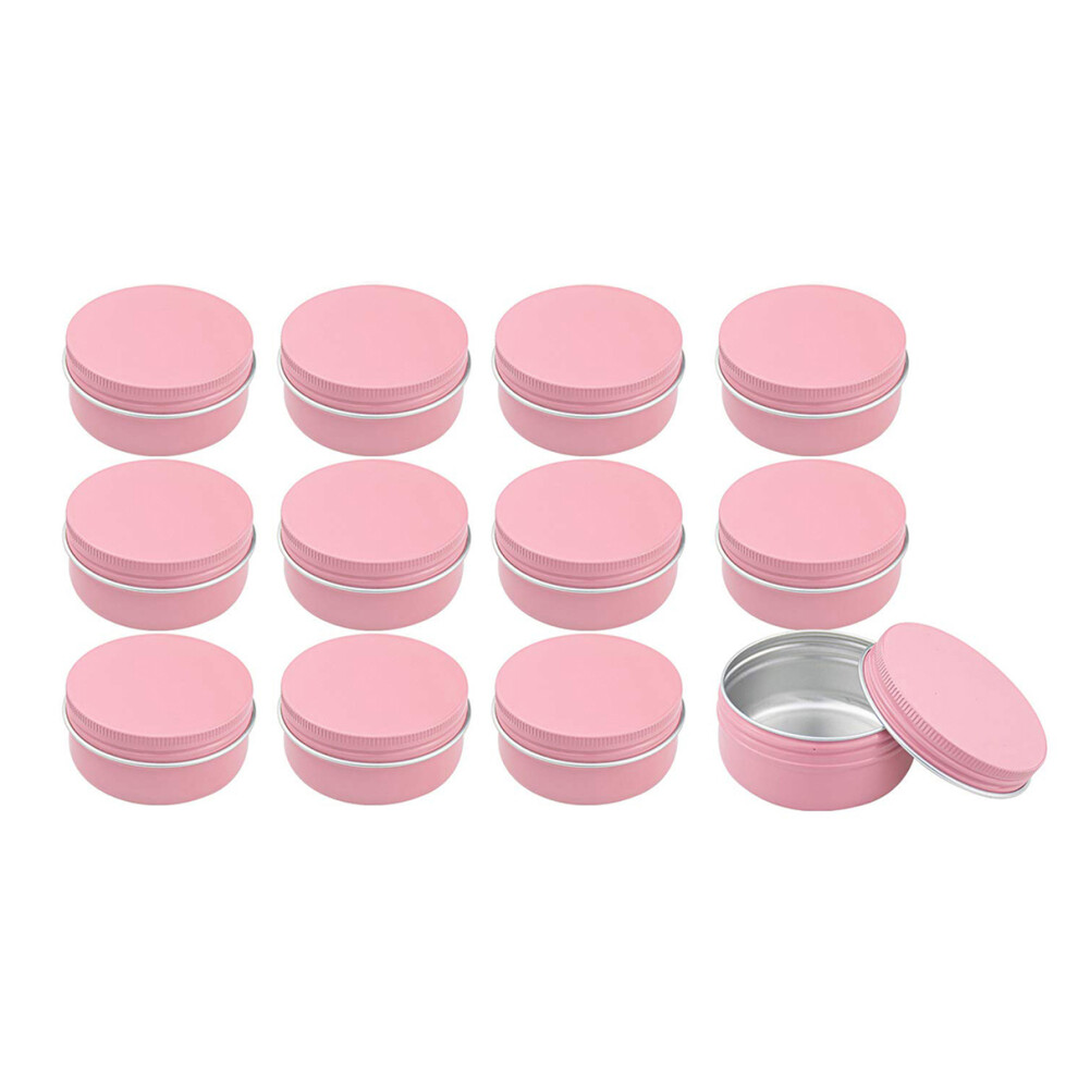 Artibetter 12Pcs Aluminum Storage Boxes 50Ml Refillable Cosmetic Cream Containers