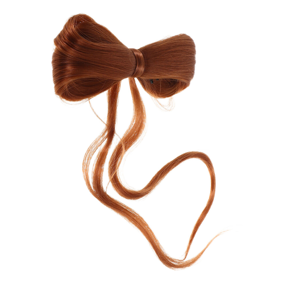 Aboofan Unisex Brown Bow Wig Hair Clip Child 13.00X12.00x3.00cm Light