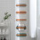 Bathroom Slipper Rack Wall Mounted Adjustable Shoes Holder White 11