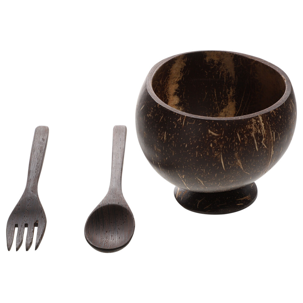 One Set Coconut Shell Bowl Natural Salad And Food Serving Bowl-image-OPC-PKXBKTF-NEW