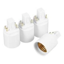 16 Pcs G24Q To E27 Socket Adapter 4 Pin To Screw Base Converter