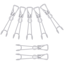 10St Duurzame Rvs Clips Met Haken Voor Badkamergebruik