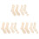 12 Pcs Weave Knitting Sock Tools Wood Sock Blockers Diy Models 4