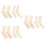 12 Pcs Weave Knitting Sock Tools Wood Sock Blockers Diy Models 9