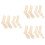 12 Pcs Weave Knitting Sock Tools Wood Sock Blockers Diy Models 8