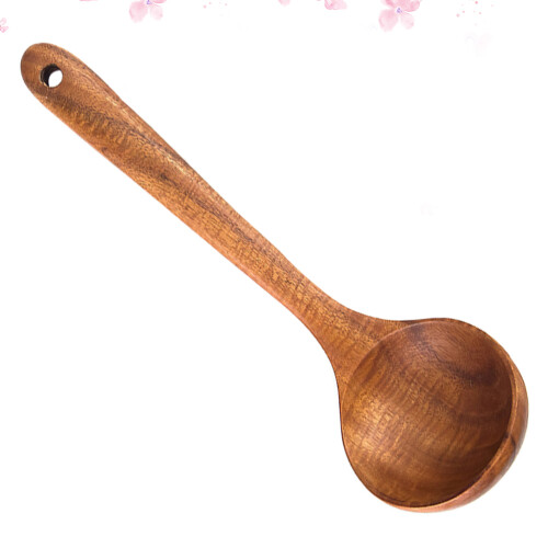 Wooden Spoon Smooth Non-Stick Pan Soup Spoon For Kitchen Home 2