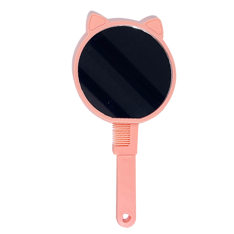 Vaguelly Portable 2-In-1 Comb Mirror Compact Makeup Mirror Detangling Comb