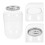 5Pcs Clear Reusable Plastic Juice Bottles With Caps 11