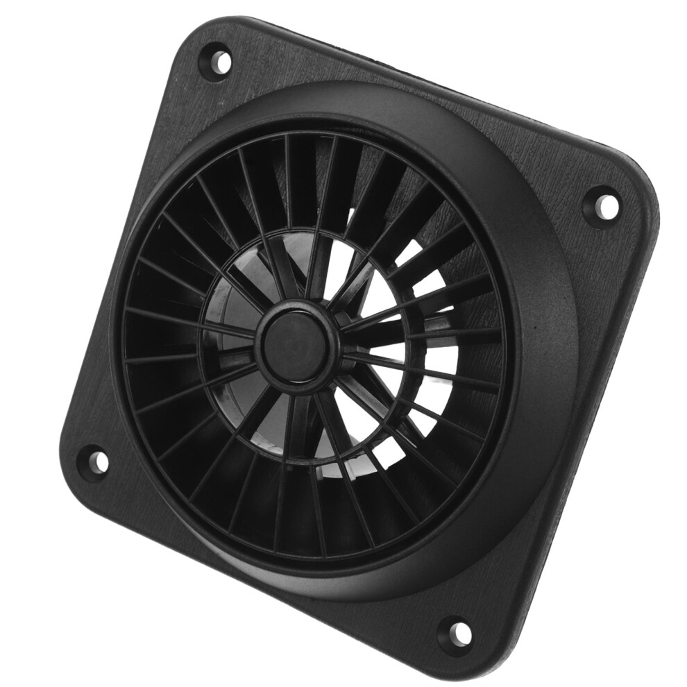 Rotatable Air Vent Outlet For Car Heater Ducting Plastic 60Mm Black 3353972963956