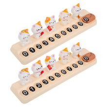 2Pcs Cat Auto Temporary Parking for Car Moving Dashboard Use