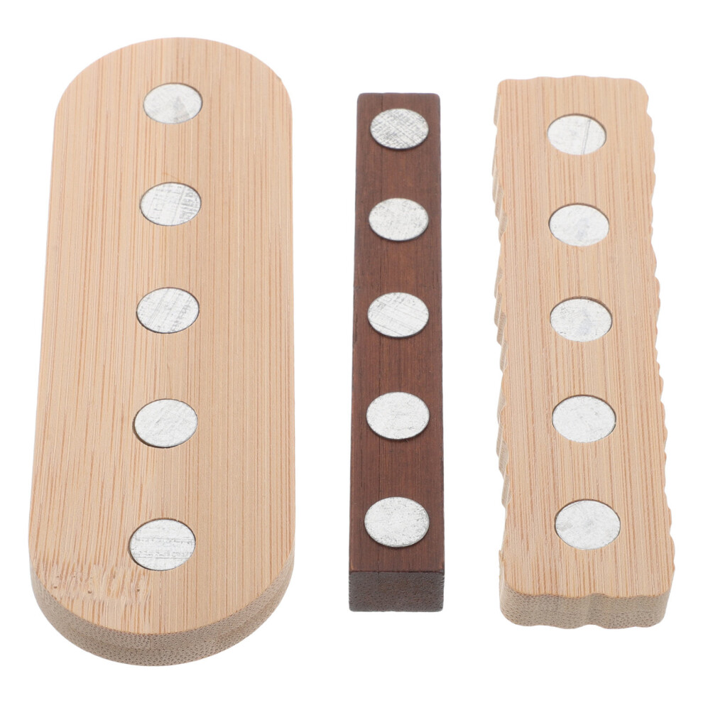 Photos - Manicure & Pedicure Tools 12 Pcs Wooden Nail Stand Base Acrylic Display Magnetic Tips Holder