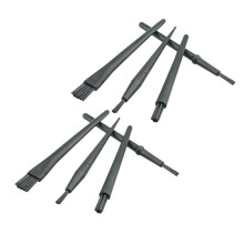 8Pcs Esd Round Handle Anti Static Brushes Durable Cleaning Tools Black