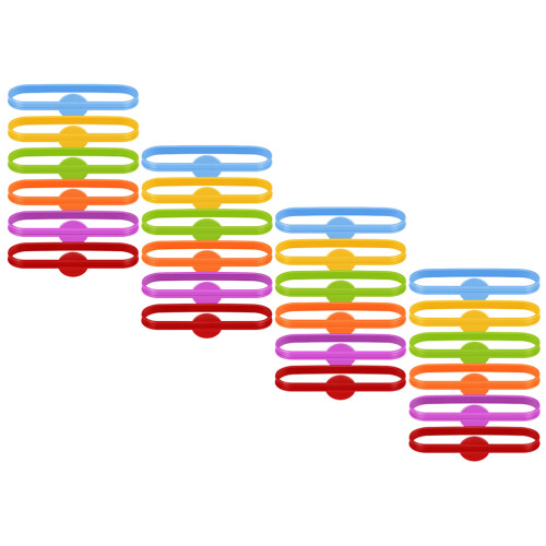 24Pcs Silicone Glass Charms Cup Identifiers For