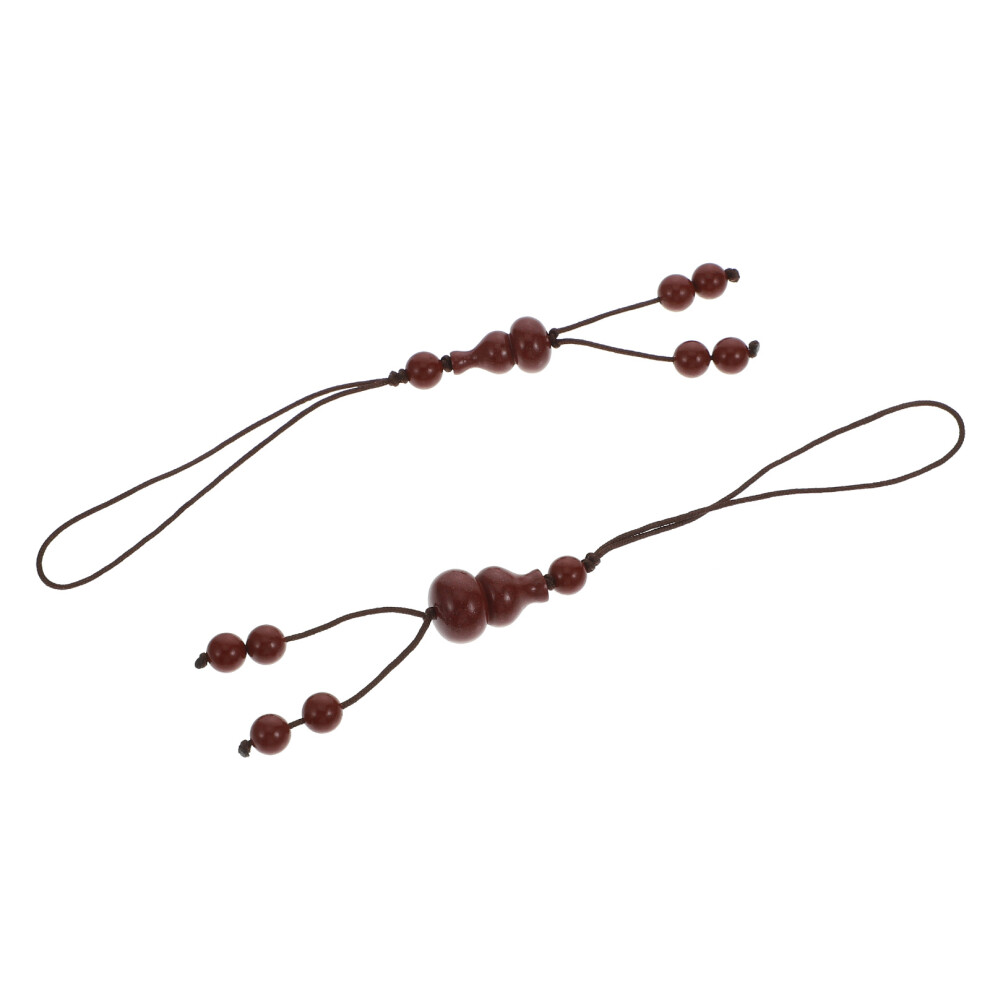 2Pcs Quality Phone Hanging Ropes Creative Wrist Rope For Phones Brown 3353942884366