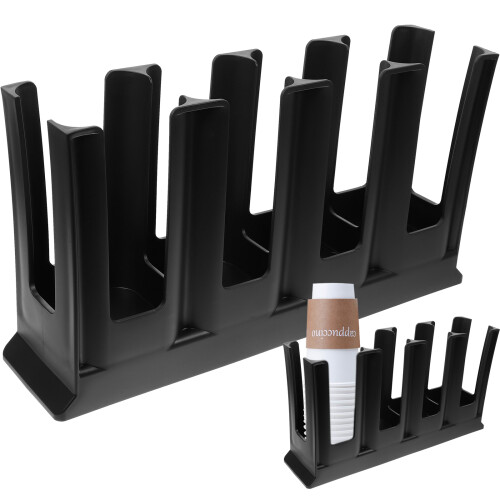 Tabletop Paper Cups Rack Disposable Cup Dispenser Organizer For Cafe 2