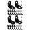 40 Pcs Corner Brackets L-Shaped Right Angle Cabinet Shelf Bracket 7