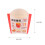 100Pcs Paper Chips Box Disposable Fries Holder Snack Packaging 4