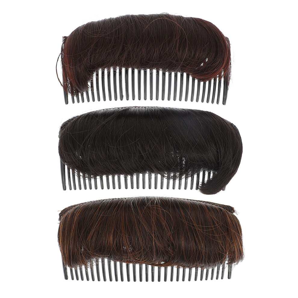 Solustre 6 Pcs Insert Comb Hair Styling Accessories Donut Ponytail Comb