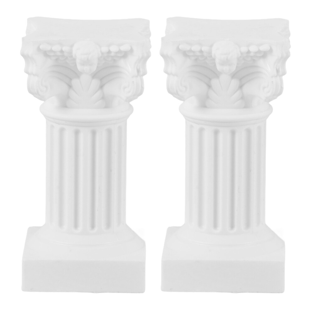 6 Pcs Small Roman Column Candle Holder Desktop Statue Greek Pillar-image-OPC-PKXBQV6-NEW