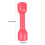 One Pair Red Plastic Dumbbells Ergonomic Hand Bar For Kids Exercise 2