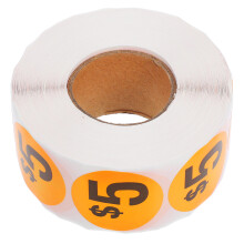 1000 Pcs Preprinted Price Marker Labels Round Stickers For Sales