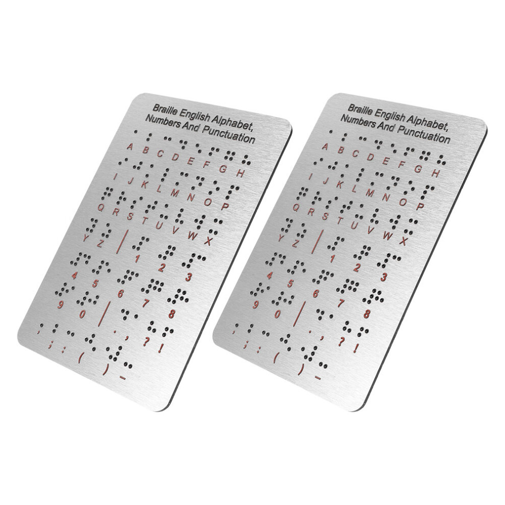 8 Pcs Braille Alphabet Board With Raised Dots For Blind Children-image-OPC-PKXBRX6-NEW