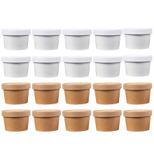 20 Pcs Ice Cream Jars Freezable Food Containers Random Color