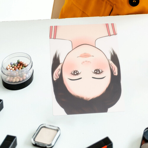 Makeup Painting Practice Board Reusable Washable Template For Stage Home 2