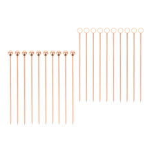 20Pcs Stainless Steel Cocktail Picks Fruit Toothpicks Appetizer Sticks