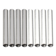 24Pièces Barres Aluminium Fer Compactes Pour Expériences Eau Argent