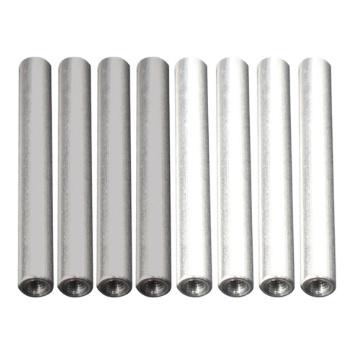24Pièces Barres Aluminium Fer Compactes Pour Expériences Eau Argent