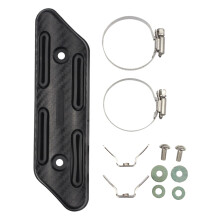 Motorcycle Exhaust Protector Silicone Guard For Dirt Bikes Anti-Heat Black Compatible With Most Dirt Bike Models
