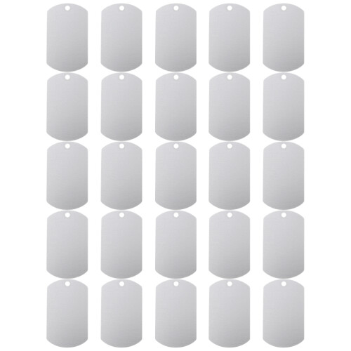 100 Pcs Aluminum Dog Tags For Pets And Cattle