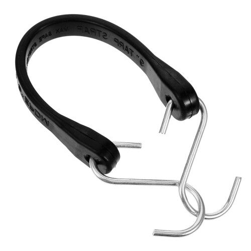 2Pcs Heavy Duty Tarp Strap Rubber Bungee Cord With Hooks