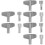 3 Sets Metal Winding Chain Repair Tool Clock Winder Key 8