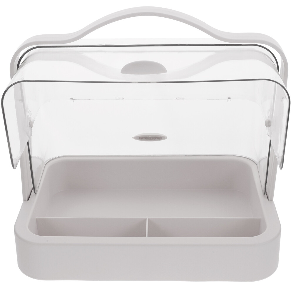 2Pcs Makeup Organizer Storage Box With Clear Lid-image-OPC-PKXBV8R-NEW