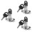 3Pcs Cabinet Lock With Key Stainless Steel Drawer Security Lock 8