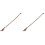 2Pcs 1/4 Violin Bow Replacement Wooden Practice Bow Supply 2