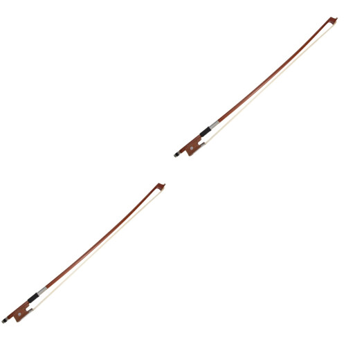 2Pcs 1/4 Violin Bow Replacement Wooden Practice Bow Supply 2