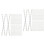 200 Pcs Loose Leaf Binder Rings Spiral Binding Coils Double Loop Wire 4