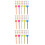 450 Pcs Heart Shaped Fruit - Colorful Snack Picks 5