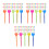 450 Pcs Heart Shaped Fruit - Colorful Snack Picks 6