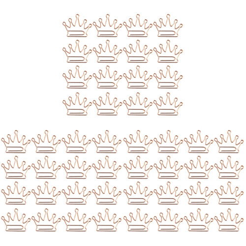 72 Pcs Crown Shaped Paper Clips Creative Bookmarks 1