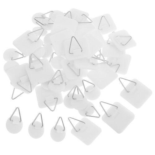 150 Pcs Removable Adhesive Hooks For Hanging Decorative Plates 2