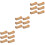 18 Pcs Wooden Chopstick Holder Pillow Shape Tableware Rest 5