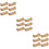 18 Pcs Wooden Chopstick Holder Pillow Shape Tableware Rest 9