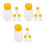 12 Pcs Empty Honey Jars Squeeze Bottles Plastic Dispenser With Lids 5