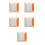5Pcs Aluminum Reflective Road Stud Double Sided Pavement Marker 5