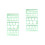 6 Pcs Light Green Plastic Geometric Rulers For Drafting 4