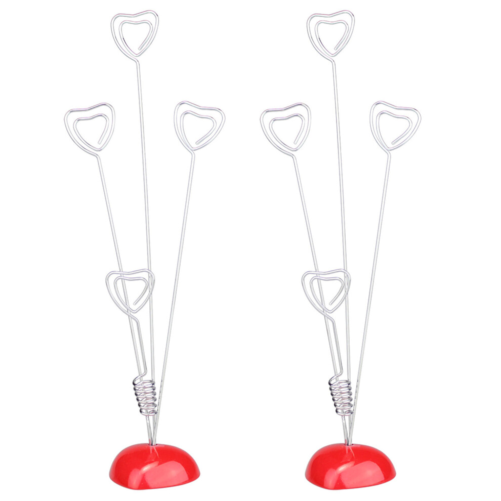 6 Pcs Red Heart-Shaped Photo Holder Note Clip For Desktop Decoration-image-OPC-PKXBW27-NEW